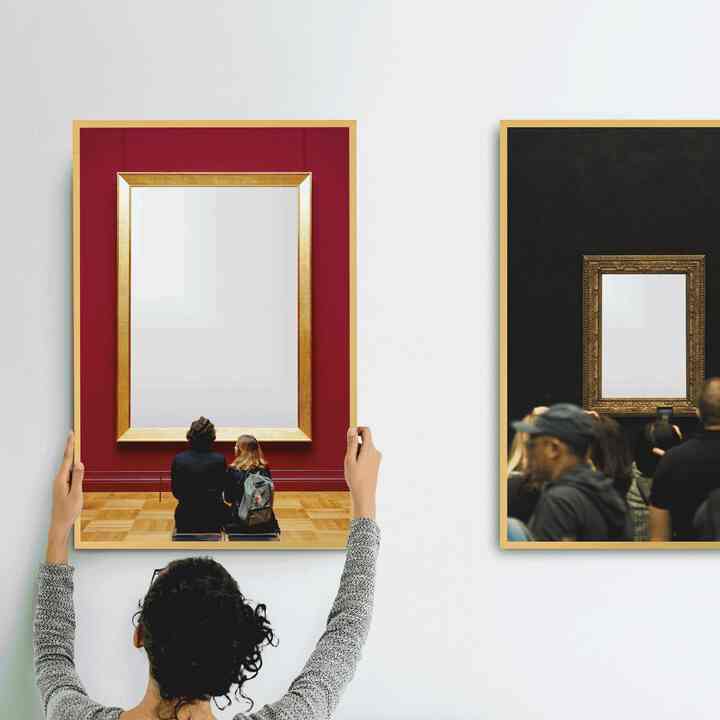 ポスターミラー 美術館シリーズ［3色・4サイズ・10種］