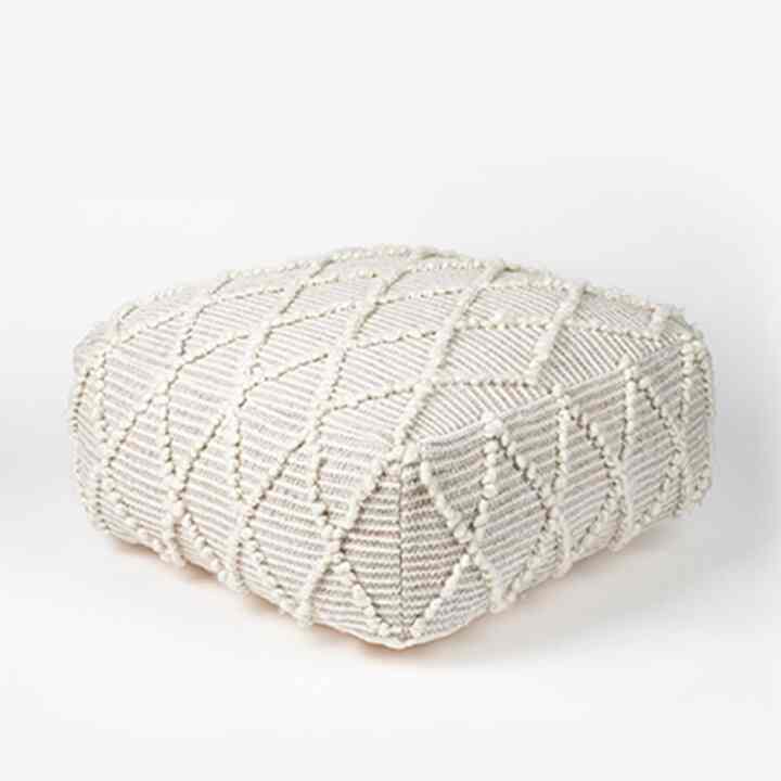 NATURAL POMPOM プーフ アイボリー