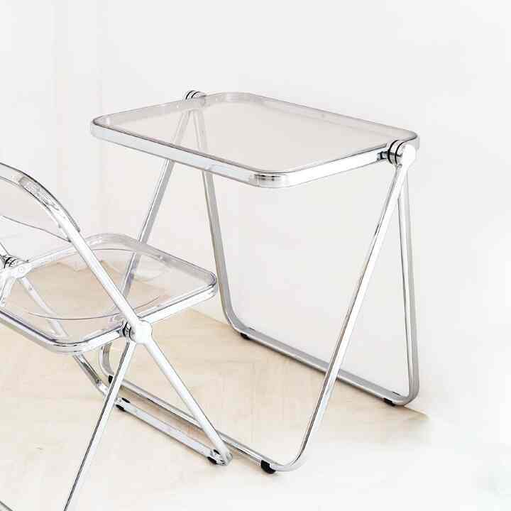 GLOSSY 透明 折りたたみテーブル