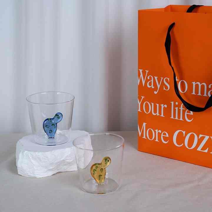 Desert Cactus グラスコップ 2点セット［4色］