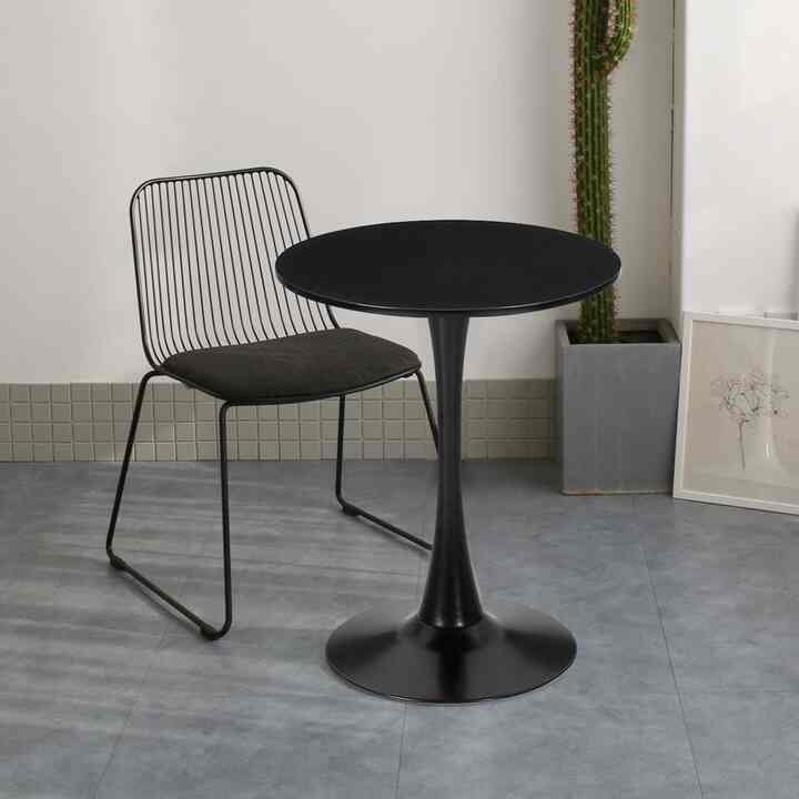 BLACK ラウンドテーブル 60cm