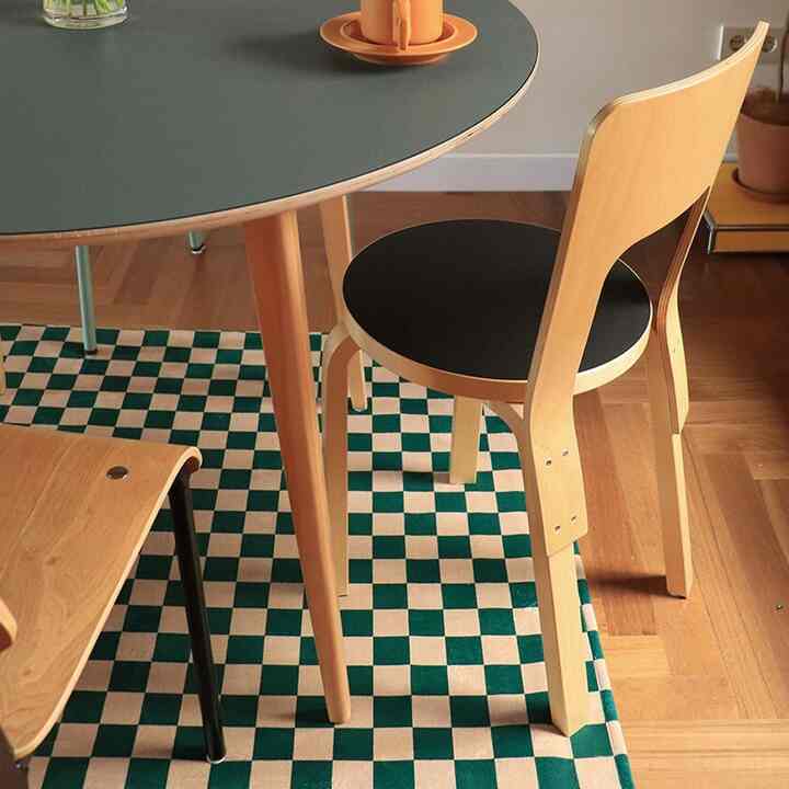 チェック ラグ［6色・2サイズ］