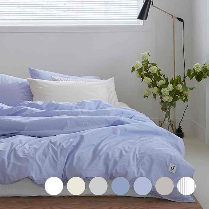 double stitch コットン 掛け布団＆枕カバー［6色］