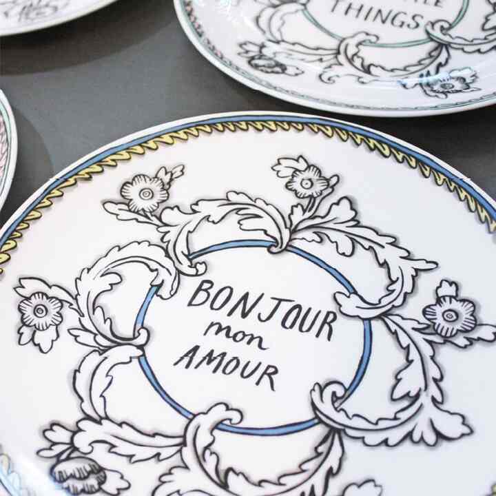 Molly Hatch Bonjour Mon Amourプレート