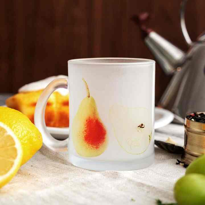 FROSTED グラス マグカップ PEAR