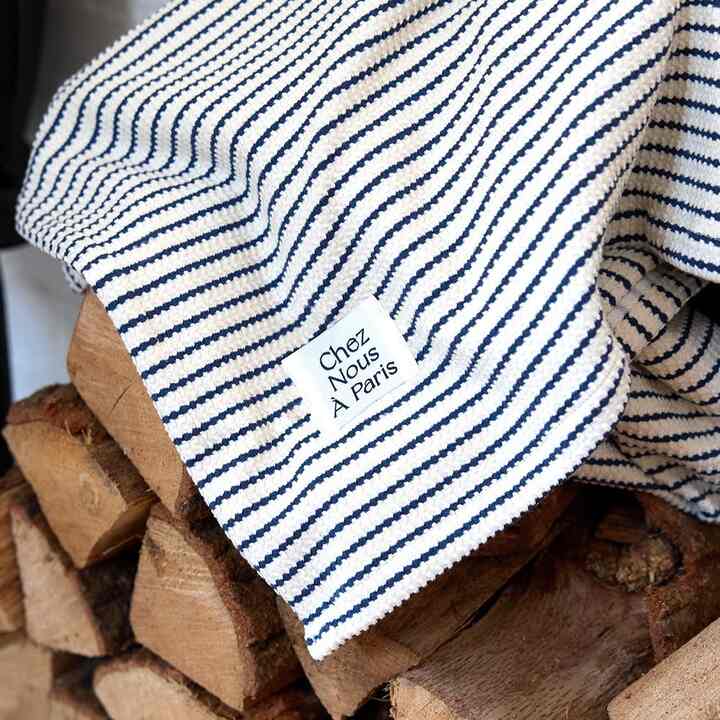 ビラ ワッフル ブランケット ネイビー［2サイズ］