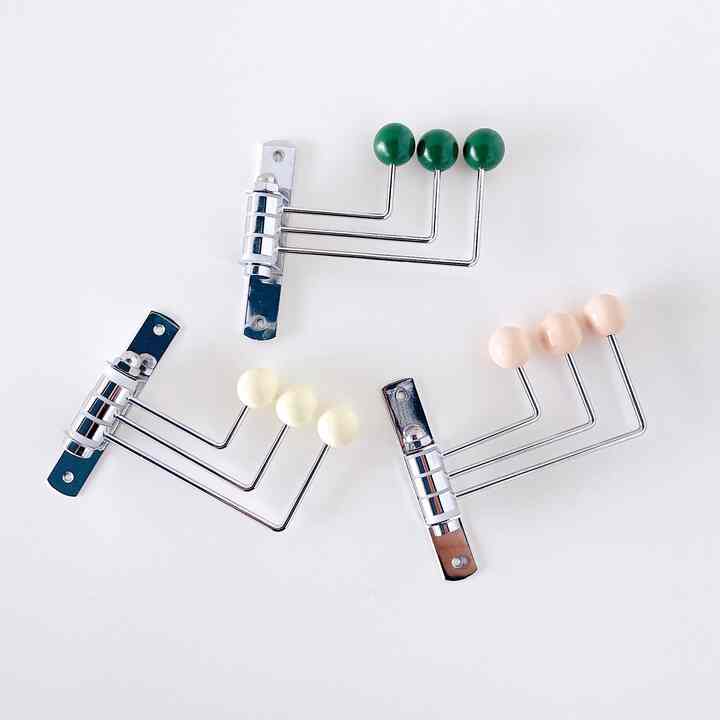 ウッドボール コートラック 壁掛け式［3色］