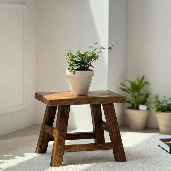 長方形 ウッド スツール