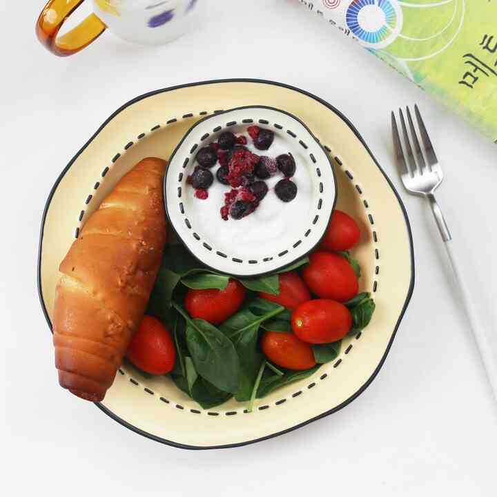 ブラック ステッチ ディナープレート［3色］