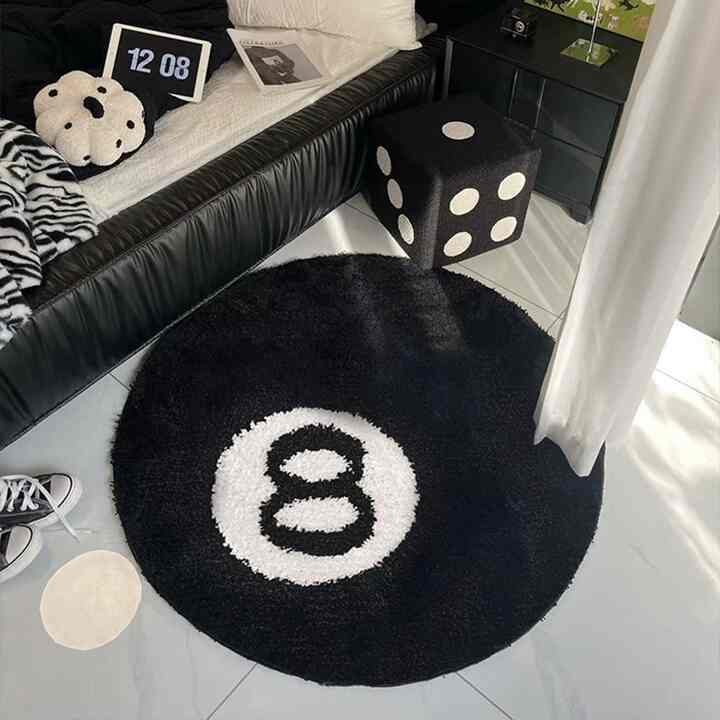 8Ball 円形 ラグ［2種・4サイズ］