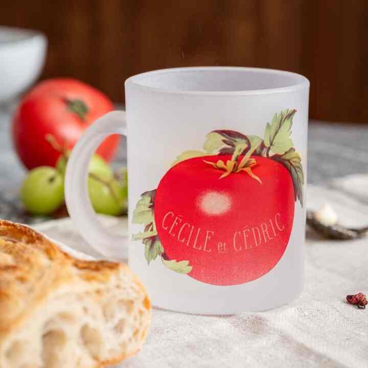 FROSTED グラス マグカップ TOMATO