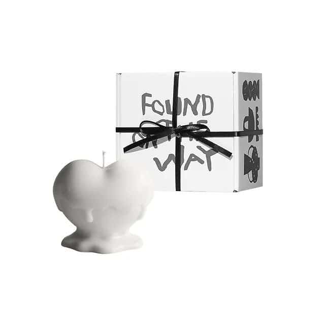 【ZAAH LIBRARY】PURE ハート キャンドル オブジェ