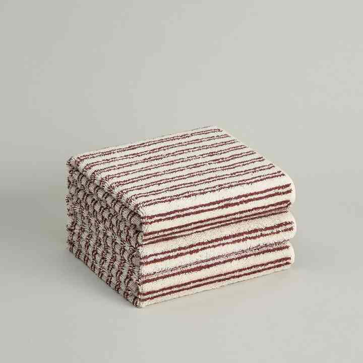 フェイスタオル 3枚 ブラウン