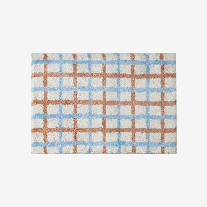Windowpane チェック マット トフィーナッツ 50x70cm