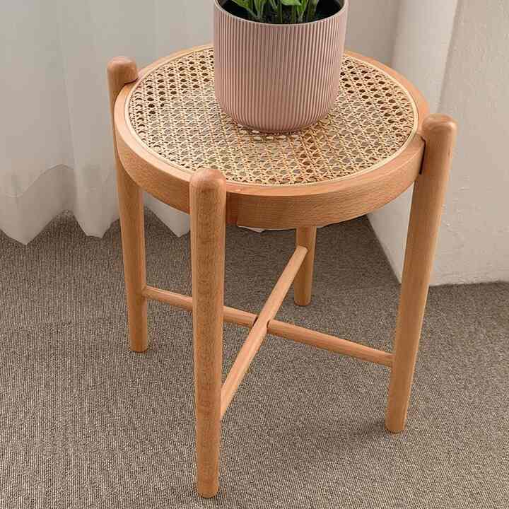 ケーン ラウンド スツール