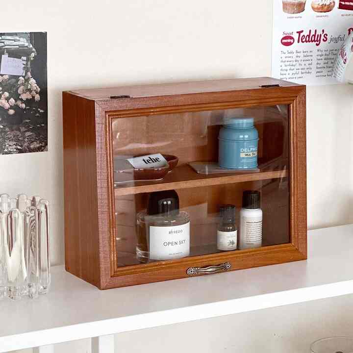 2段 ウッド ショーケース ミニ