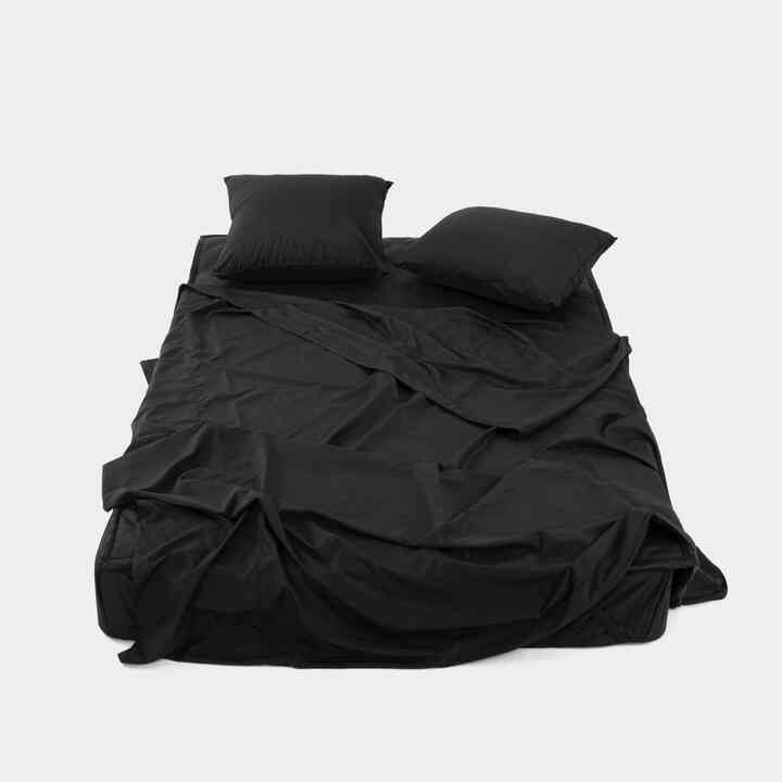 マイクロ 防水 布団カバー ブラック［2サイズ］