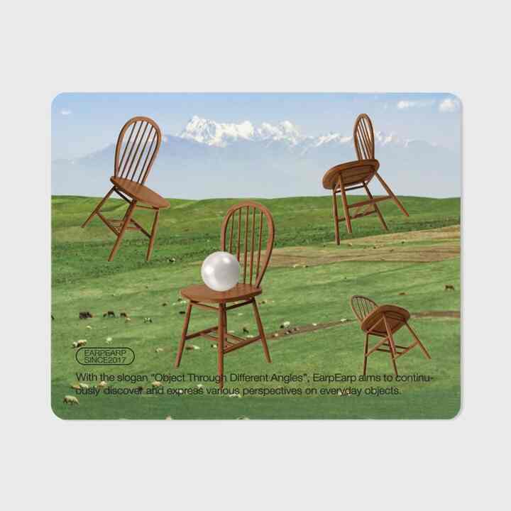 CHAIR OBJECT-GREEN マウスパッド