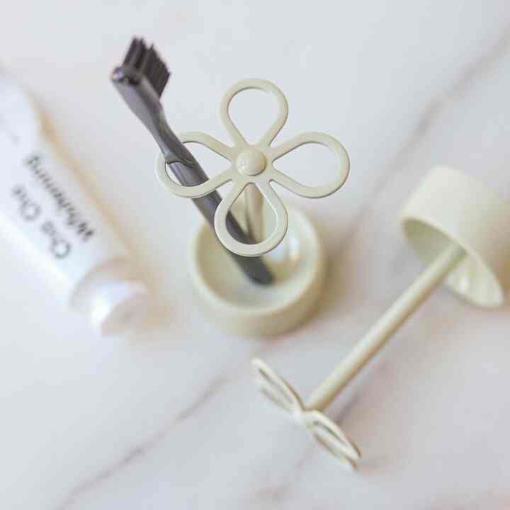 フラワー 歯ブラシホルダー アイボリー