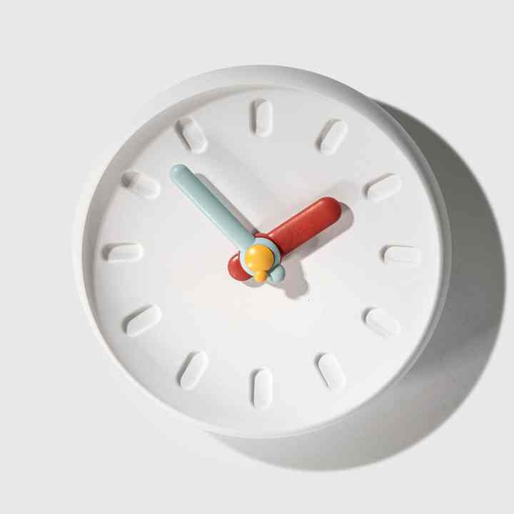 o'clock 石こう製 卓上時計 N［4色］