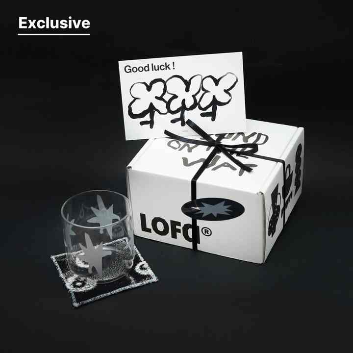 【Binary Shop】シルバー グラスコップ＆コースター ギフトセット［5種］