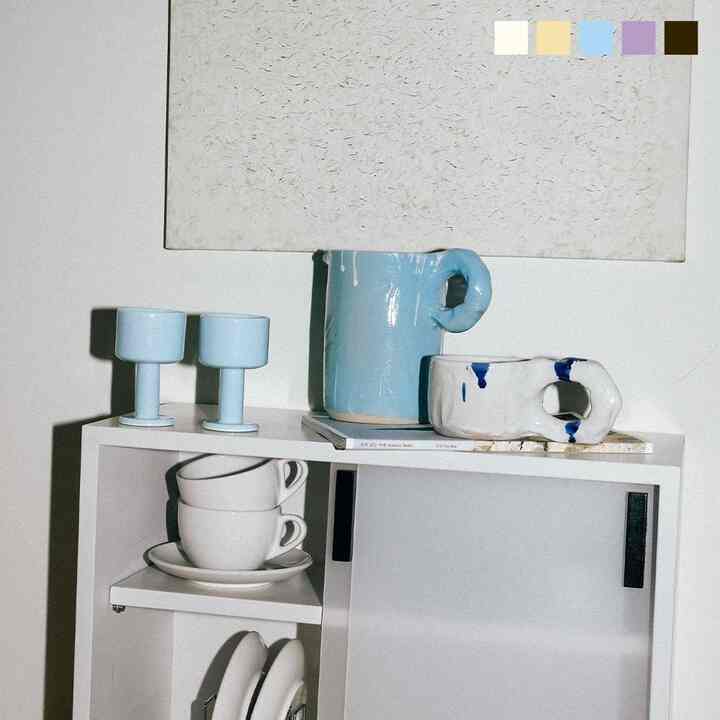 【DOUBLE NOD】ミニ セラミック ワイングラス 2点セット［5色］