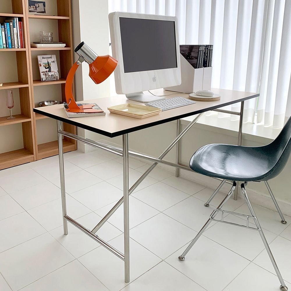 16piece ミッドセンチュリー ダイニングテーブル 80cm［6色］ レッド