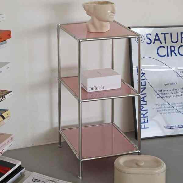 3段 1列 モジュール ガラス ラック 310