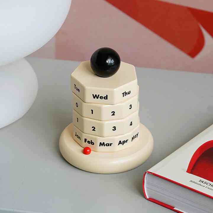 ウッド 万年カレンダー