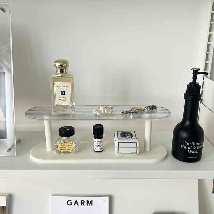 2段 楕円形 香水オーガナイザー