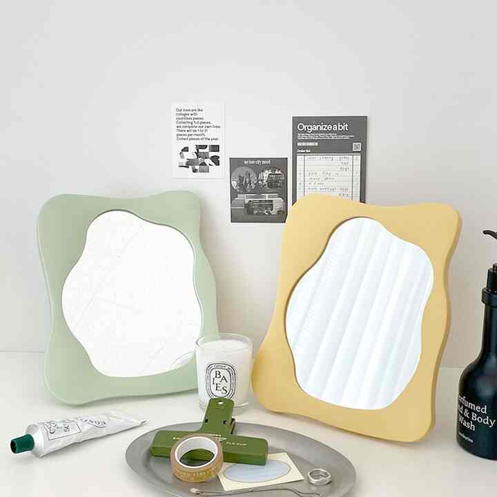 Cloudy ミラー 置き掛け兼用 スクエア［4色］