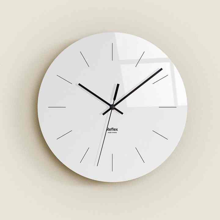 シンプルライン 静音 壁掛け時計［2色・2サイズ］