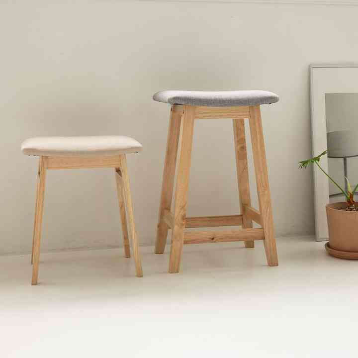 ファブリック スツール 小型［2色］