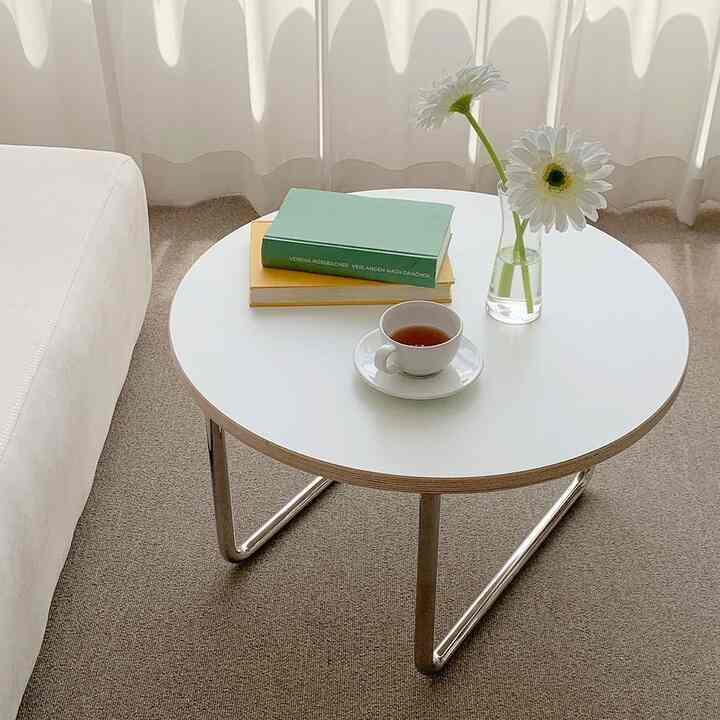 ステンレス バンディング ローテーブル［2サイズ］