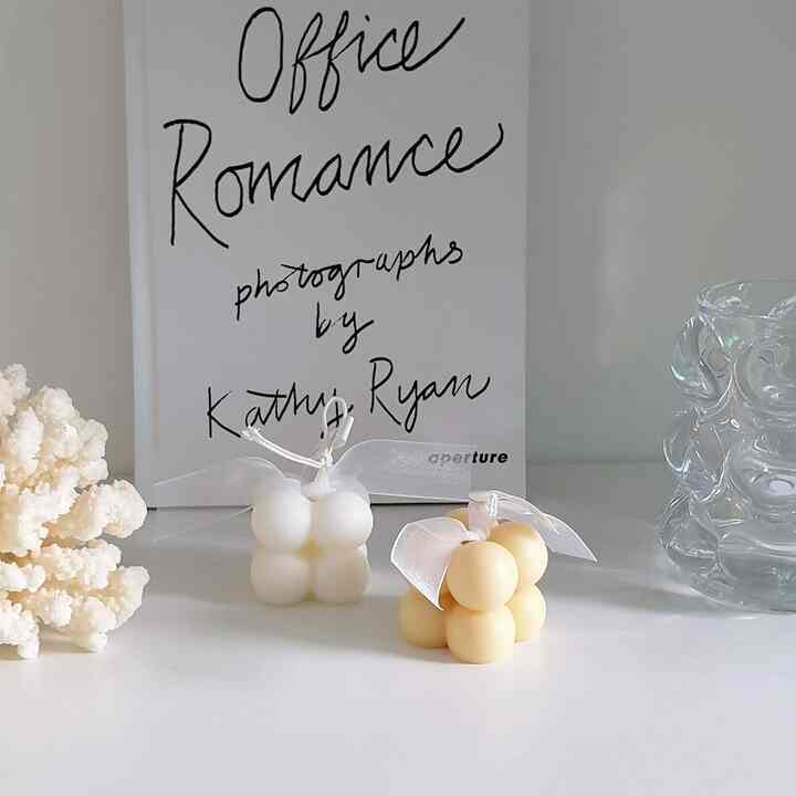 ミニ キューブ キャンドル［6色］