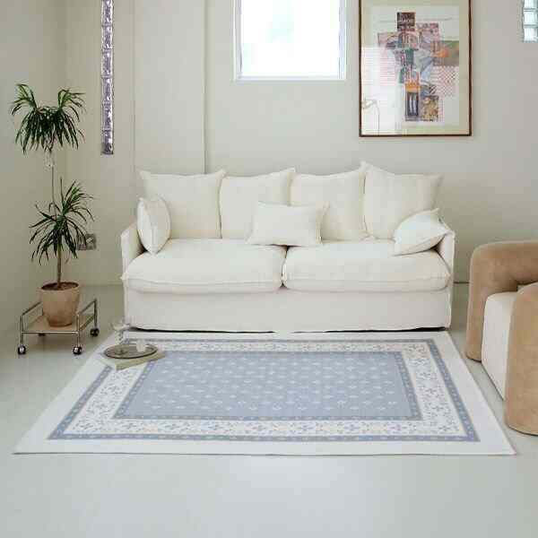 VINTAGE CAVIN ラグ Light Blue［3サイズ］