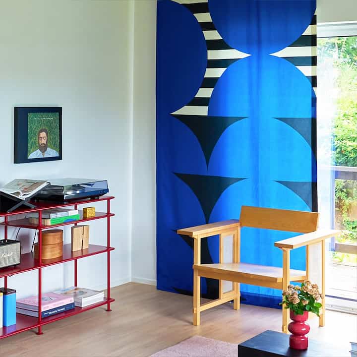 MY MOONY MOONIE BLUE カーテン