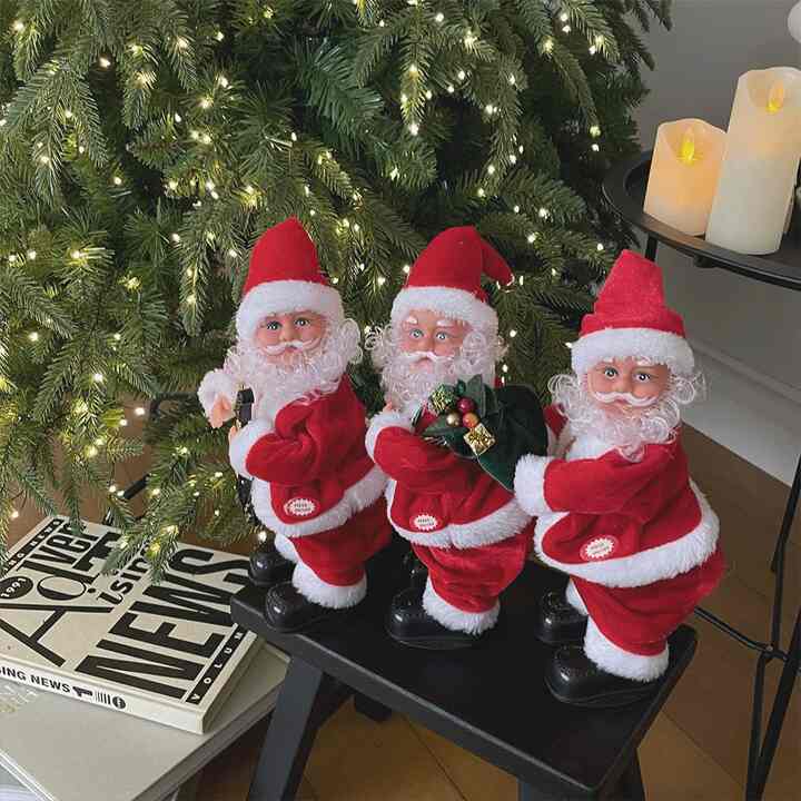 クリスマス 踊る サンタ人形［2種］