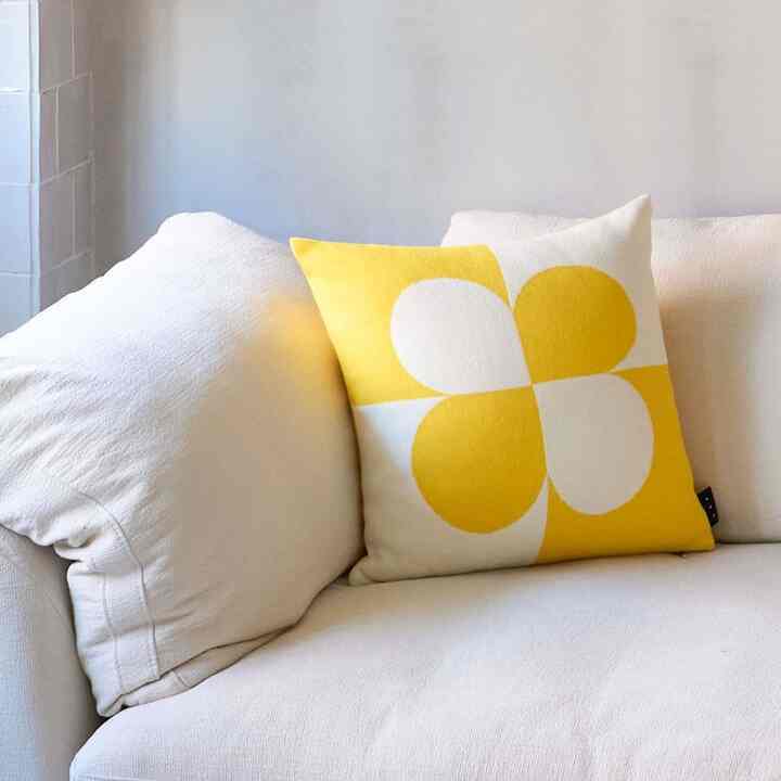 니트CLOVER TIME WE LOVE クッションカバー 45x45