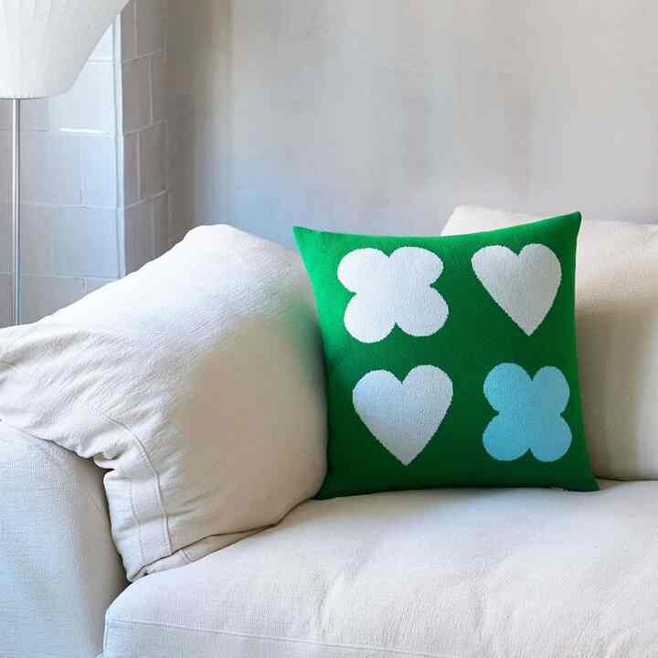 LUCKY HEARTY NATURE クッションカバー 45x45