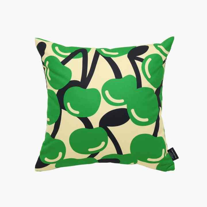 PICK MY CHERRY GREEN クッションカバー 50x50