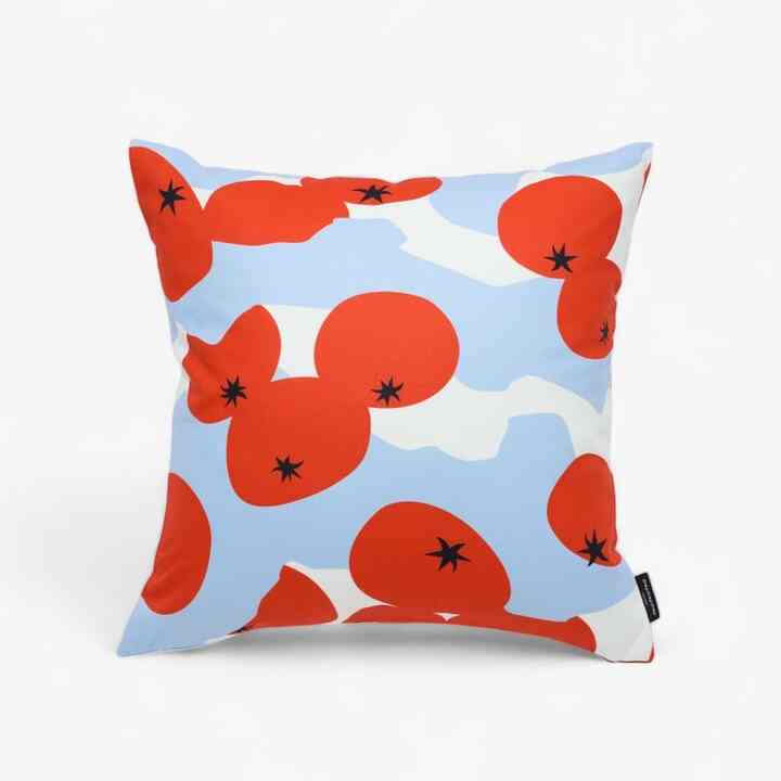 SWIMMING TOMATO クッションカバー 50x50