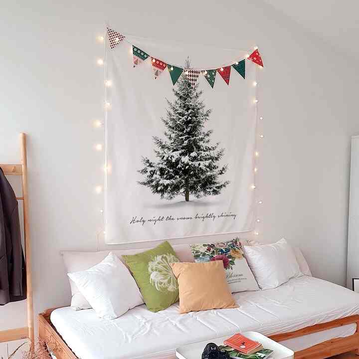 ファブリックポスター スノーツリー クリスマス［4サイズ］