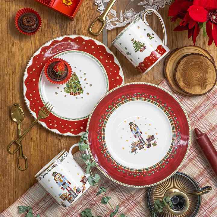 PROUNA クリスマス Nutcracker マグカップ＆プレート 4点セット