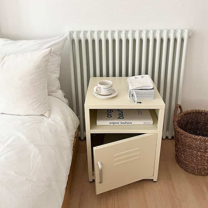 バター サイドテーブル 収納付き［2種］