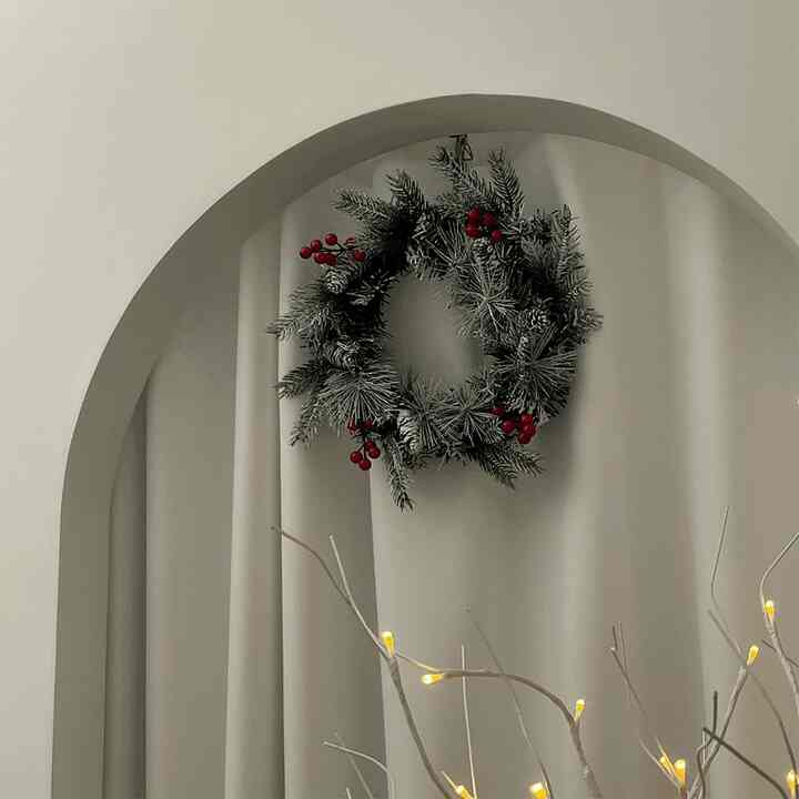 スノーベリー クリスマスリース［2サイズ］