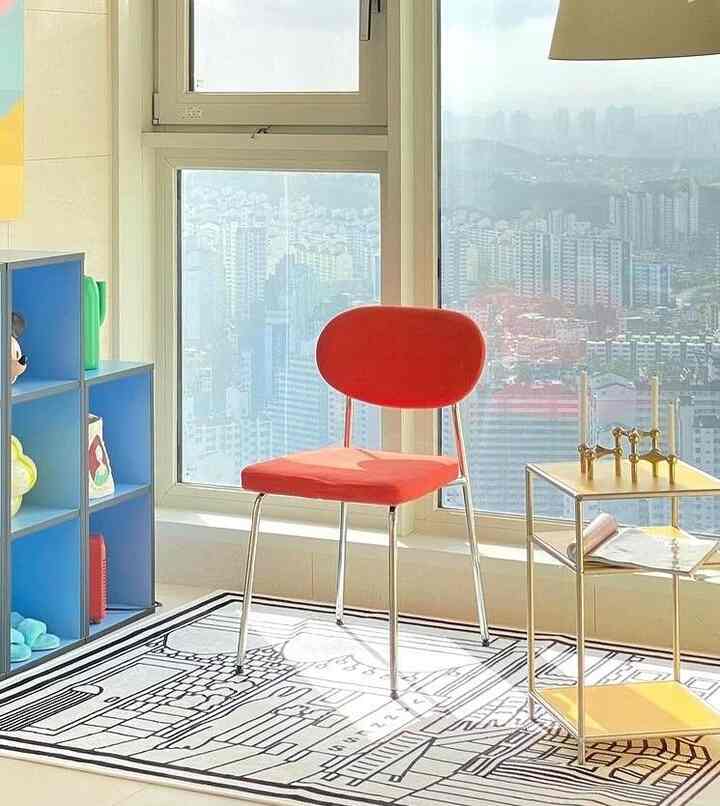 Easy Fabric Muffin コーデュロイ ダイニングチェア 2脚セット［6色］