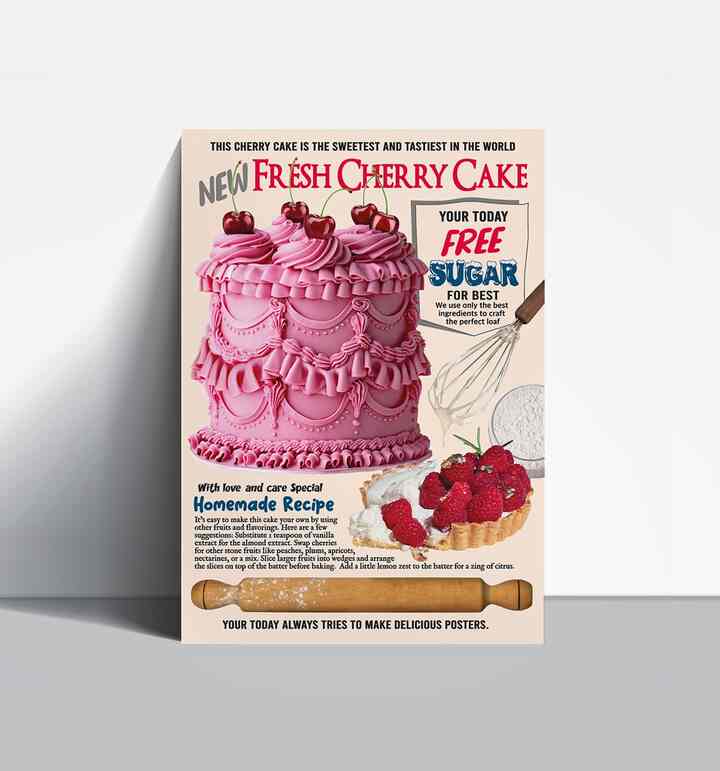 ポスター FRESH CHERRY CAKE［2サイズ］