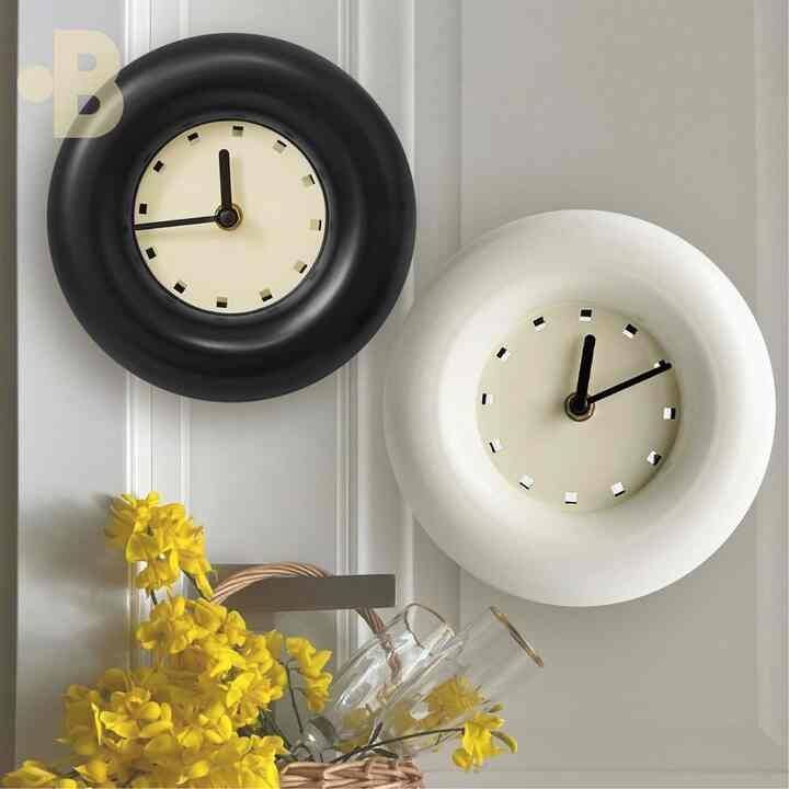 BAGEL 静音 置き掛け兼用時計［2色］