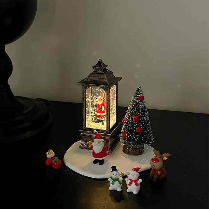 アンチック ランタン スノードーム ライト［3種］